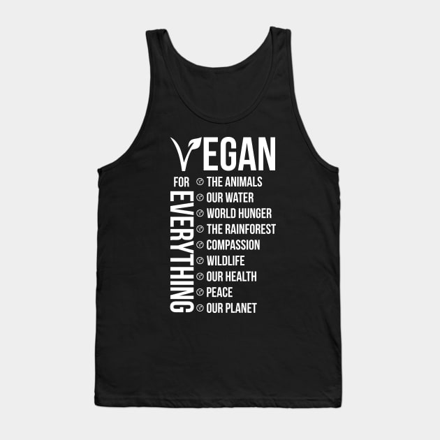 Vegan for Everything Tank Top by paola.illustrations